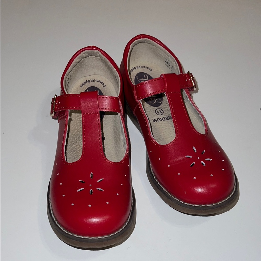 Footmates Red Kids Dress Shoes